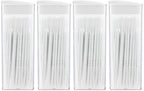 200Pcs Double Head Plastic Dental Floss Interdental Brush 2-in-1 Disposable Plastic Dental Toothpicks Braces Cleaner Brush Oral Care Travel Teeth Stick (50pcs/Box)