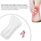 High Heel Cushion Insoles for Women 7.3" Self-Adhesive Non-Slip Shoe Pads White Breathable Sweat-Absorbing Inserts for Sandals Flats Warm-Weather Foot Comfort