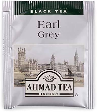 Ahmad Tea Earl Grey foil teabags, 100 Count