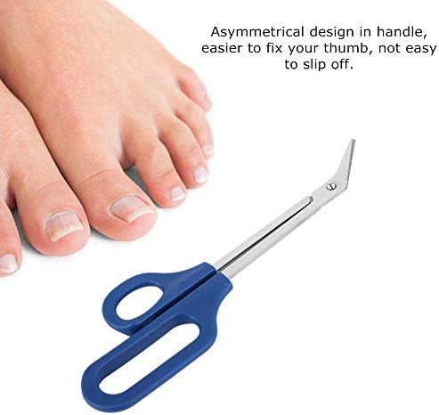 Hilitand Stainless Steel Long Handle Scissors, Large Loop Easy Grip, 7.9x2.4x0.2 Inch