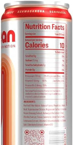MŌCEAN White Peach Energy Drink, 12-Pack (12 fl oz) Clean Adult Energy Drink with 130mg Natural Caffeine, Adaptogens & Minerals, No Taurine, No Sucralose, No Candy Flavors