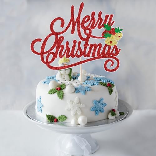 Merry Christmas Cake Topper Christmas Theme Baby Shower Happy New Year Party Cake Decor
