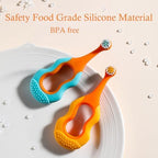 Baby Toothbrush,Lovely Calabash Handle Design Soft Bristles Infant to Toddler Toothbrush,Small Head for 0-3 Years, Teething Relief,4 Pack