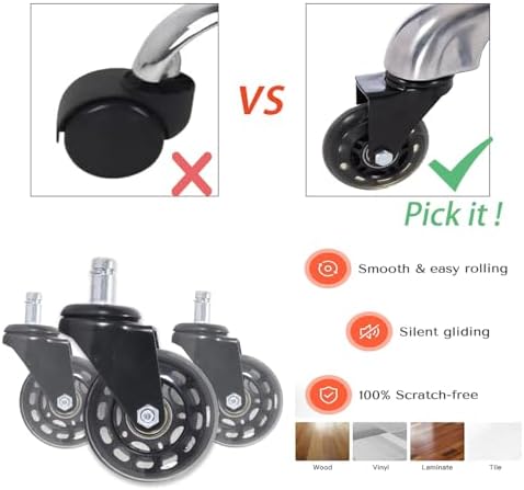 Hydraulic Saddle Stool with Wheels Height Adjustable Stylish Ergonomic Rolling Swivel Chair for Hygienic Clinic Salon Tatoo Massage Office (Black)