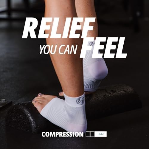 OS1st FS6 Plantar Fasciitis Foot Sleeves (One Pair) for Plantar Fasciitis Pain, Heel and Arch Pain, and Arch Support