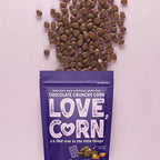 LOVE CORN: Milk Chocolate & Sea Salt | Chocolate Crunchy Corn - Delicious - Gluten-Free - Box of 6 bags, 90g each