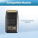 Foil Shaver Replacement Foil Compatible with Wahl 5Star Finale (#8164), 2Pack, Black