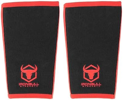 Iron Bull Strength Knee Sleeves for Powerlifting (7mm) - Weightlifting Knee Compression Sleeve for Squats - Knee Brace Support for Gym, Workout, Fitness (3X-Large)