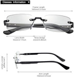 YIMI Photochromic Full Lens Reading Glasses Spring Hinge Anti Blue Light UV400 Sun Readers Tinted Glasses for Men Women