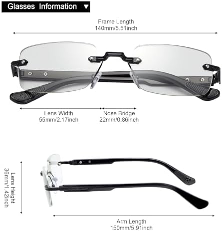 YIMI Photochromic Full Lens Reading Glasses Spring Hinge Anti Blue Light UV400 Sun Readers Tinted Glasses for Men Women