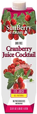 Sunberry Farms, Cranberry Cocktail Juice 33.8 fl oz. (12 count)