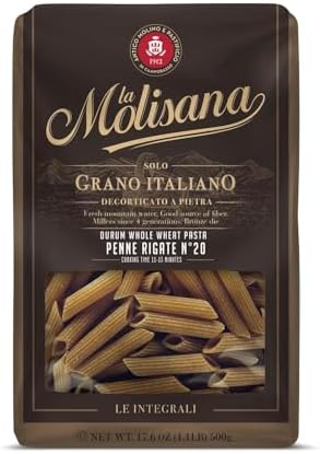 La Molisana Penne Ziti Rigate Whole Wheat FQ 20, 1 Pound (Pack of 12)