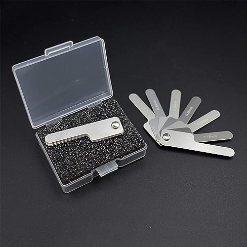 1Pc Silver Dental Orthodontic Interproximal Enamel Reduction Stainless Steel for Ipr Gauge Ruler 0.1-0.5 Mm, Metric and Imperial Measuring Tool, Personal Orthodontic Supplies, Health and Household