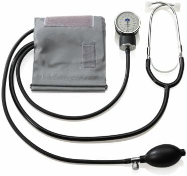 A&D Medical Professional Aneroid Sphygmomanometer UA-101 with Stethoscope & Adult Cuff (25-36cm / 10-14" Range), Blood Pressure Machine with Case