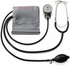 A&D Medical Professional Aneroid Sphygmomanometer UA-101 with Stethoscope & Adult Cuff (25-36cm / 10-14" Range), Blood Pressure Machine with Case