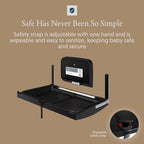 Sova Element Horizontal Surface Mount Baby Changing Station with Liner Dispenser - Black