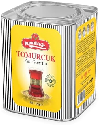 Hanabade Earl Grey Tea Tomurcuk 125g / 4.4 oz – Premium Loose Leaf Black Tea with Natural Bergamot Aroma, Young Tea Buds, Turkish Black Tea, Strong Fragrant Flavor