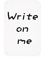 2-Pack White Blank Sign, 14"x 10" Plastic