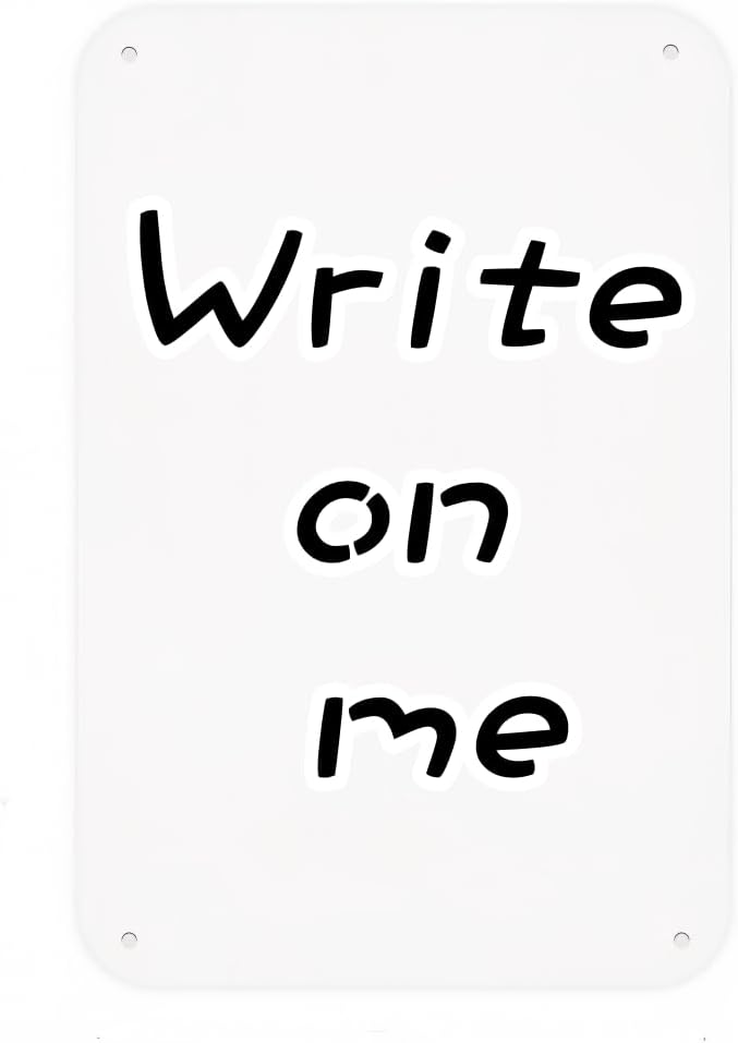2-Pack White Blank Sign, 14"x 10" Plastic