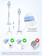 Replacement Brush Heads for Philips Sonicare Toothbrush Handles Toothbrush Heads for Sonicare (Pack of 8)