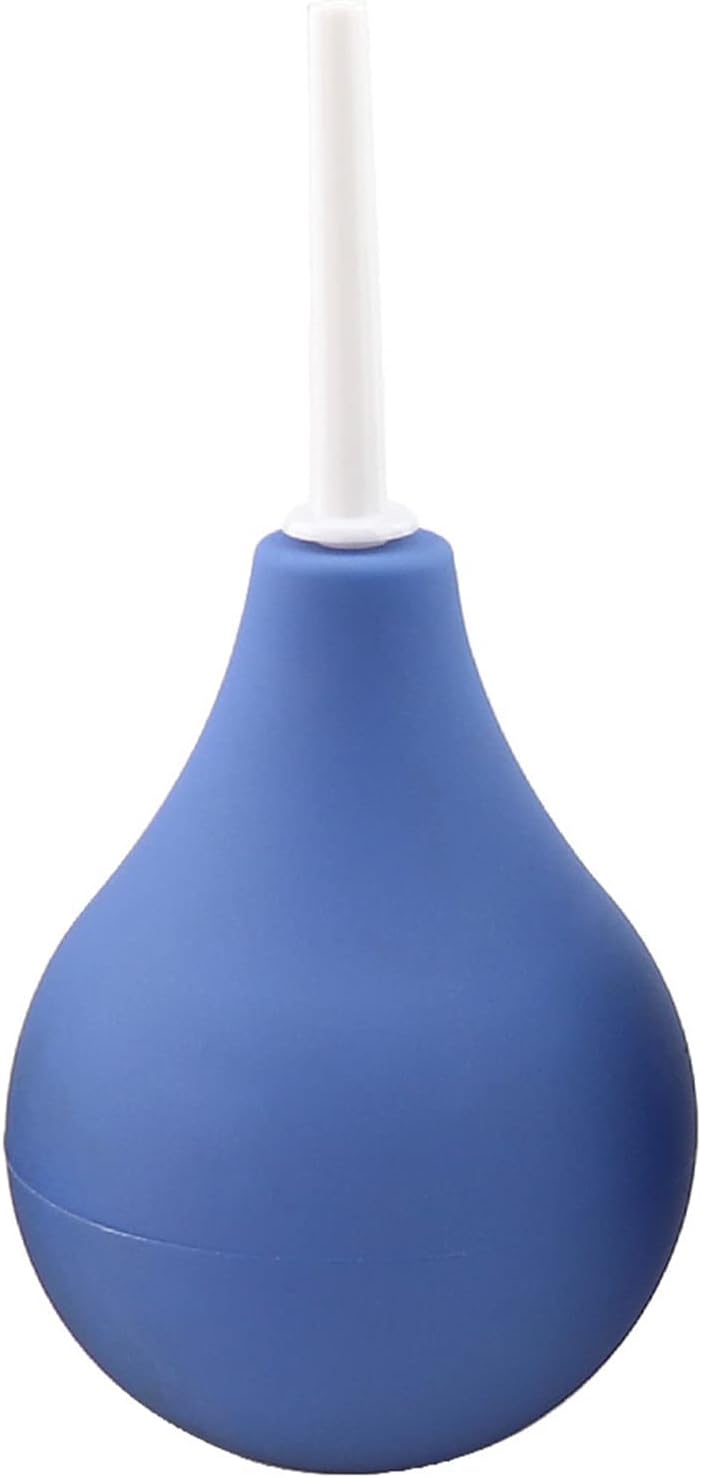 Anal Douche Enema Bulb Vaginal Douche Enema Cleaner for Women’s or Man’s Health -for Water or Coffee Colon Cleansing, Detox and Constipation (Blue, 7.4Ounce)