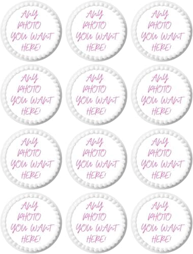 Custom Cupcake Topper Edible Image Your Own Cake Birthday Customize Party Personalized Uncut (2 inches 12/sheet)