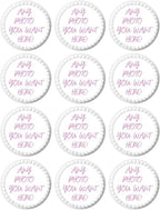 Custom Cupcake Topper Edible Image Your Own Cake Birthday Customize Party Personalized Uncut (2 inches 12/sheet)