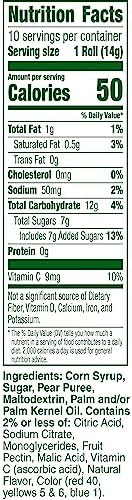 Fruit Roll-Ups Fruit Flavored Snacks, Tropical Tie-Die, 0.5 oz, 10 ct