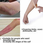 Silicone False Calf,Realistic Fake Calf Leg Silicone Sleeve,Silicone Arm Concealer Cover,for Arm Calf Scar Tattoo Birthmark Obscuration(1PCS,Small)