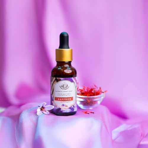 Saffron Essential Oil – The Golden Crocus of Himalayan Autumn, Hand-Harvested in Chilled Kashmiri Valleys and Infused with the Luxurious Glow of Rare, Sunlit Threads.
