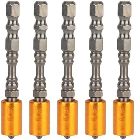 YWBL-WH Screwdriver Bit, Alloy Steel Magnetic Coil Screw Fastening 2.6 Inch(5-Pack), Screwdriver