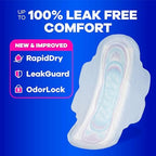 Always Ultra Thin Pads with Wings, Size 2, Long Super, 58 Count