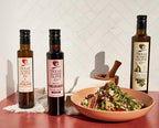 Pomegranate Balsamic Vinegar - Gourmet Barrel Aged Infused Balsamic Vinegar - Great for Dressing Dipping Glazing - No Artificial Flavors or Added Sugar - Made in Texas (8.5 oz)