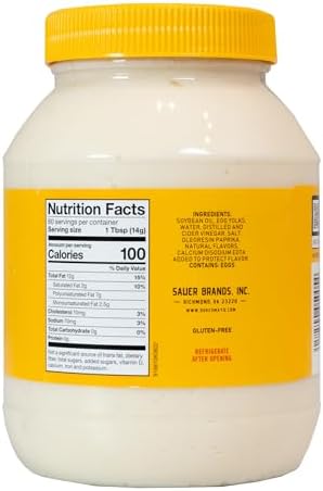 Duke’s Real Mayonnaise Jar – Original Smooth & Creamy Taste, 30 Ounce (Pack of 1)