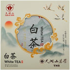 TIAN HU SHAN White Tea Cake, Premium White Peony Tea 12.35oz / 350g, Smooth & Fresh Taste Low Caffeine Chinese Tea