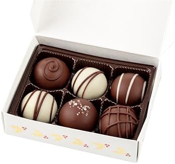Signature Truffle Collection (6 Pieces) – Christmas Edition – Vegan, Allergy-Friendly, Kosher – Dairy Free, Peanut Free, Tree Nut Free, Egg Free, Soy Free, Gluten Free, Sesame Free – No Artificial Colors or Flavors – Top 9 Allergen Free – No Whey! Foods