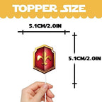 18pcs Gold Glitter Dessert Cupcake Topper Medieval Knights Theme Decorations Men Boys Happy Birthday Party Decor Supplies