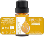 Essences Bulgaria Organic Ylang-Ylang Essential Oil 0.34 Fl Oz 10ml Cananga odorata - 100% Pure Natural Undiluted Therapeutic Grade for Aromatherapy Diffuser Candle and Soap Making Skincare Body Oil
