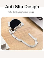 Portable Purse Hook for Table Foldable Handbag Hanger Folding Bag Holder Flower Green