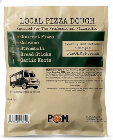 Artisan Pizza Dough Balls – 18 Pack (16 oz Each), Fresh Artisan All Natural Dough Made in New Jersey, Shipped in a Cooler
