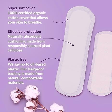 Natracare Dry and Light Incontinence Pads 6 Packs of 20 (120 Pads Total)