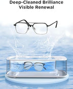 Ultrasonic Jewelry Cleaner Machine: 48KHz Ultra Sonic Cleaner for Jewelry,Eyeglass,Rings,Watch Band,Dentures,with Dual Cleaning Modes,350ML 304 Stainless Steel Tank,Gift for Wife,Mom,Daughter