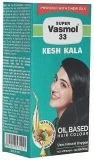 VAS.MOL Super 33 Kesh Kala (50 ml) Makes Hair Naturally Black Hair Dye - Emulsion Type Kesh Kala