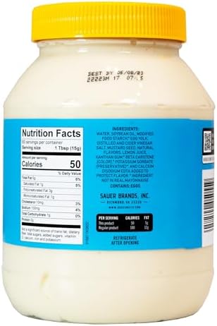 Duke’s Light Mayonnaise Jar – Smooth & Creamy, 30 Ounce (Pack of 1)