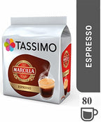 TASSIMO Marcilla Espresso CoffeePods - 5 Packs (80 Drinks)