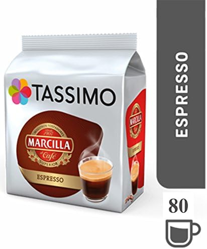TASSIMO Marcilla Espresso CoffeePods - 5 Packs (80 Drinks)
