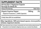 Nature Restore Cayenne Pepper Extract Supplement, Standardized to 0.45 Percent Capsaicin, 70,000 Scoville Heat Units, 90 Capsules, Manufactured in USA, Non-GMO & Gluten Free