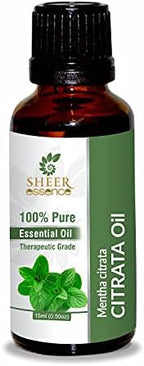 Citrata Oil (Mentha Citrata) Essential Oil 100% Pure Natural Undiluted Uncut Therapeutic Grade Oil 3.38 FL.OZ