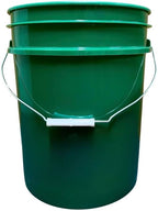House Naturals 5 Gallon Premium HPDE Plastic Bucket - Made in USA Food Grade Storage Container, BPA Free All Purpose Pail (5, Dark Green)