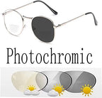 Photochromic Gray Bifocal Reading Glasses Transition Sunglasses Readers